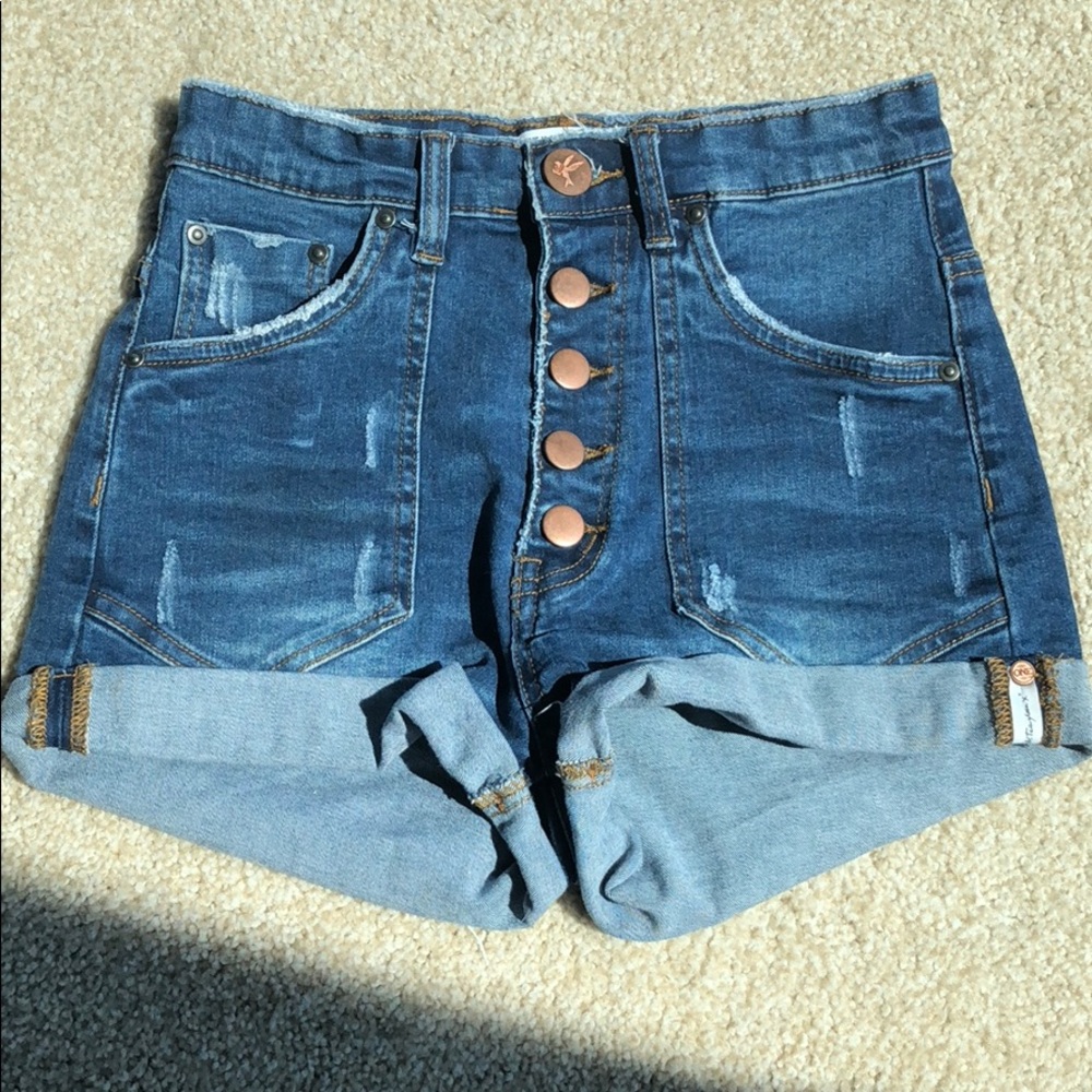 One Teaspoon High waisted Denim Shorts